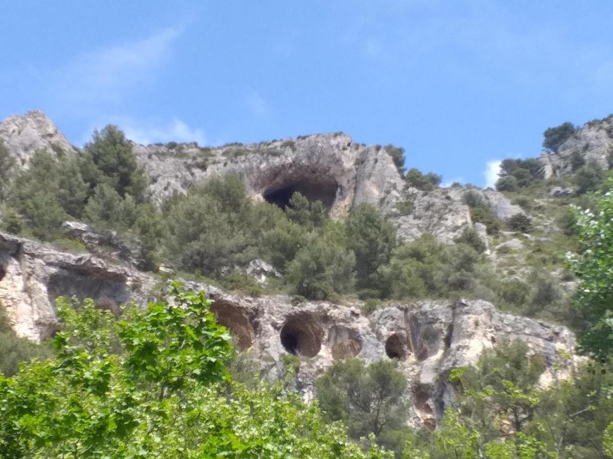 Maison Au Coeur De Fontaine De Vaucluse, Nichee Sur Le Rocher Et Surplombant La Sorgue Экстерьер фото